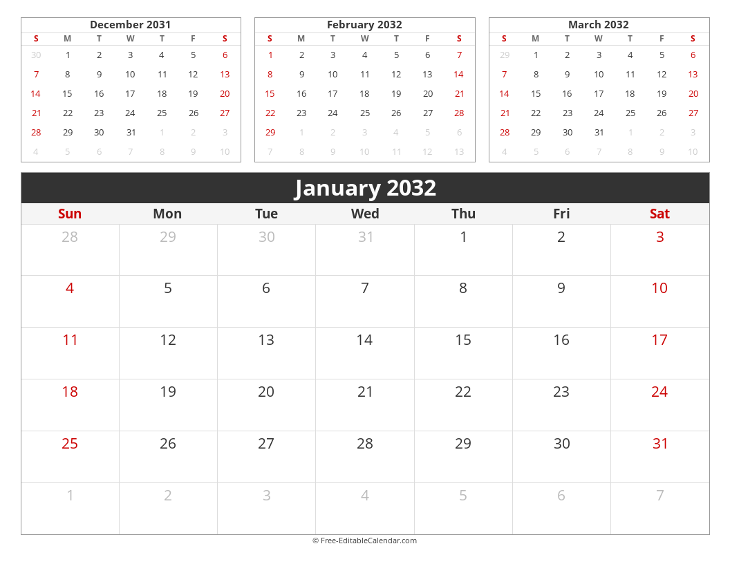 Monthly with three mini months