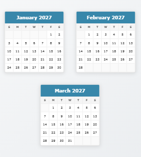 Custom Calendar Maker 2027–2029