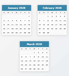 Custom Calendar Maker 2028–2030